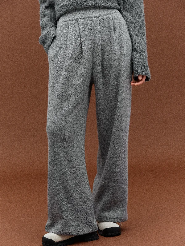 Knitted Lounge Pants, Grey